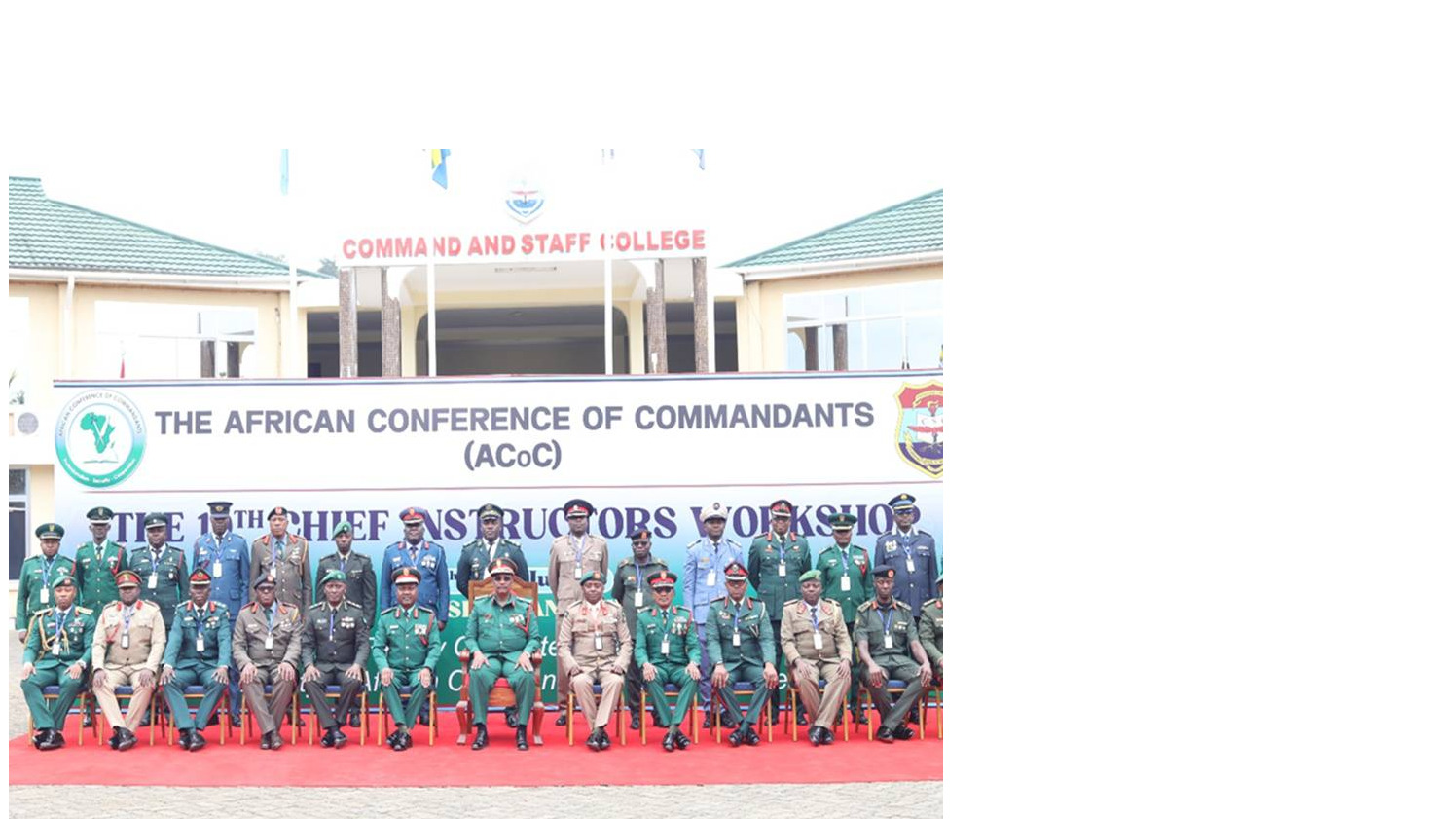 The participats of African Conference of Commandanst